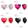 Globos de boda personalizados de 22 pulgadas, globos de corazón con lazo para fiestas, bodas, Día de San Valentín y decoraciones de centros comerciales