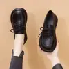 Mocasines casuales con cordones para mujer, zapatos de suela gruesa para aumentar la altura, zapatos de vestir versátiles y elegantes de venta caliente para otoño 2026, zapatos cómodos y transpirables para mujer