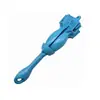 Ancla plegable de acero al carbono 3.5LB 1.5KG con pulverización de plástico azul para yate, bote de goma, ancla de parada