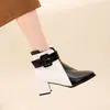 Botines de Moda Gruesos para Mujer, Nuevos Otoño/Invierno 2025, Transfronterizos, Tallas Grandes, Dropshipping de Amazon