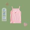 Colete Infantil 2024 Camisola de Menina Verão Fino Roupa Íntima Top Esportivo para Usar por Cima Camada Base Roupa Íntima de Bebê Algodão Puro