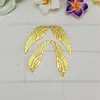 Accesorios de joyería NIANXING 30*9mm alas dobles plumas