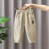 5742 Pantalones de Primavera y Otoño para Niños 2026 Nuevo Estilo Pantalones Largos de Algodón Casuales con Estilo para Niños