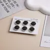Bufanda Chal de Joyería para Mujer de Venta Caliente Transfronteriza Pañuelo Gemelos Bufanda Hebilla Magnética Fuerte Mármol Agrietado Blanco y Negro Hebilla de Bufanda de Seda