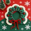 Decoração de Natal para Animais de Estimação Roupas Babador Cachecol para Cachorro Chapéu de Ano Novo para Gato Vestido Coleira Cachecol para Bichon