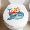 Comércio exterior gato de desenho animado baleia quarto infantil banheiro adesivos decoração de casa adesivos de parede autoadesivo atacado transfronteiriço
