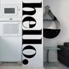 Zsz1753 creativo nuevo comercio exterior inglés HOLA pegatinas de puerta pegatinas de refrigerador sala de estar dormitorio embellecedoras decorativas pegatinas de pared