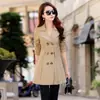 Chamarra Cortavientos para Mujer Primavera y Otoño 2024 Nuevo Otoño Moda de Longitud Media Chaqueta para Mujer Estilo Coreano Hermoso Abrigo