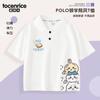 Camiseta Infantil de Manga Curta 2024 Novo Estilo Tops para Meninas e Meninos, Camisas Polo Tendência Estilo College