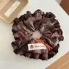 Nuevo Scrunchie de Color Café Estilo Universitario Otoño Japonés Versátil para Cola de Caballo de Niña Accesorio para el Cabello