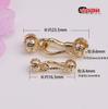 Retención de color 14k hebilla de oro de bolsa capullo de flor hebilla de bolsa collar pulsera hebilla de conexión hebilla de cuenta de bolsa de frijol accesorios de joyería diy