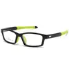 Gafas Deportivas para Hombre, Elegantes Gafas para Ciclismo al Aire Libre Tr90 con Bloques de Color, Montura Cuadrada, Se Pueden Adaptar con Lentes Graduados