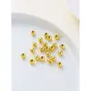Cuentas Espaciadoras Chapadas en Oro Resistentes al Deslustre 14K/18K, Sueltas