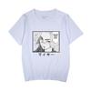 Nuevas Camisetas de Verano de Manga Corta para Hombre y Mujer, Casuales y a la Moda con Estampado de Dibujos Animados Bidimensionales de Comida de Tokio Transfronteriza