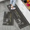 Tapetes para Piso de Cocina, Tapetes Antisucios y a Prueba de Aceite, Tapetes Impermeables y Resistentes a Manchas para el Hogar, Tapetes Absorbentes de Agua y Aceite para la Entrada