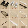 Acessórios para cabideiro combinado estilo coreano, peças para cabideiro de chão, bandeja de malha, cabide para calças, barra transversal telescópica, acessórios para suporte de flores, bandeja
