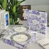 Plato de hueso europeo de lujo ligero transfronterizo para filete estilo occidental decoración Mesa de sala modelo plato plano de hueso de china casero de hortensias