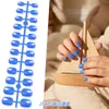 Decoraciones de Uñas Artísticas Portátiles de Color Sólido y Tallas Variadas para Niños Transfronterizas, Decoraciones de Uñas Postizas, Regalos de Vacaciones para Niños