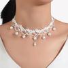 Collar de Encaje Cadena Clavícula Estilo Frío Temperamento Sencillo y Generoso Collar Corto Collar de Mujer Joyería para el Cuello de Celebridad de Internet