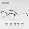 Montura de gafas vintage M23-26, montura de cejas, gafas para miopía, montura media personalizada para hombre, montura de titanio, gafas poligonales Danyang para miopía.