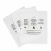 Saco Plástico Transparente para Roupas com Zíper e Mensagem de Aviso, Saco para Embalar Toalhas, Saco Plástico de Armazenamento, Saco Espessado Selável Auto-Selante