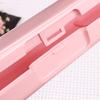 Caja Portátil de Cubiertos de Plástico Caja Portátil para Brochas de Maquillaje para Niños Caja de Almacenamiento de Herramientas para Brochas de Maquillaje Caja a Prueba de Polvo