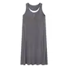 Loja Atacado Física Verão Novo Estilo Camisola Canelada de Seda de Gelo com Bojos para Mulheres Casual Peça Única Dropshipping