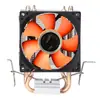 Disipador de calor de doble tubo de calor de cobre puro para CPU, ventilador silencioso, para escritorio