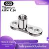 Base de Unha de Liga de Titânio Zesen F136 Titânio G23 Unha de Titânio Perfurador Corporal Humano Personalizado Implante Subcutâneo Unha da Clavícula
