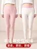 Leggings forrados com fleece, novo modelo outono e inverno, 10A antibacteriano, calças térmicas espessadas para usar por baixo, calças de algodão plus size, leggings justos de cintura alta