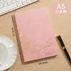 Caderno a5 logo personalizado escritório comercial caderno de alta aparência conjunto caixa de presente couro macio fivela planejador