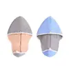 Touca Seca Cabelo Coral Fleece Duas Cores Camada Dupla Espessada Para Mulheres Absorvente de Água Secagem Rápida Toalha de Cabelo Esfregar Cabelo Uso Reversível Touca de Banho Atacado