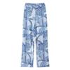 AliExpress 2024 Verão Novo Europeu e Americano Transfronteiriço Roupa Feminina Moda de Rua Camisa Estampada Calças de Perna Reta terno Mulher