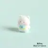 Oso de Peluche de Resina Tridimensional para Vientre Animal Lindo Accesorios de Joyería DIY Decoración de Escritorio de Coche Pequeños Adornos