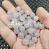 Cuentas de Loto Violeta Cuentas Redondas Jade Cuentas Sueltas 10mm Jadeita de Cuarcita Pulsera de Loto Accesorios de Joyería Cuentas Hechas a Mano