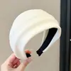 Diadema de punto estilo retro americano de ala ancha, de alta gama, adecuada para frentes amplias, a la moda, versátil para uso diario y para ir al trabajo, pinza para el pelo y accesorio para el cabello