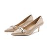 Zapatos de Tacón Alto Stiletto Puntiagudos Sexys 588-6 para Mujer Que No Cansan los Pies, Zapatos de Trabajo Profesionales con Diseño de Nicho