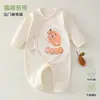 Roupa de Bebê Recém-nascido Classe A Borboleta Algodão Puro Macacão Primavera e Outono Cadarço Unissex Bodysuit de Bebê Cadarço Sem Costura