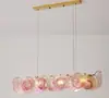 Lustre vintage de sala de estar em Murano estilo francês, luz principal de luxo leve, luminária criativa colorida de vidro de designer para sala de jantar e quarto