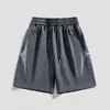 Pantalones cortos de seda helada para hombre de verano, estilo japonés, secado rápido, transpirables, corte holgado, pantalones cortos casuales deportivos de baloncesto de longitud media