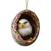 Nuevo producto transfronterizo: Decoraciones planas de acrílico, adornos de Navidad, regalos navideños perfectos, decoraciones de animales para árbol de Navidad