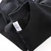 Camiseta Manga Curta Algodão Puro Pesado Estilo Japonês 500g para Mulheres, Gola Redonda Versátil, Ombro Caído, Cor Sólida, Manga Meia-Manga, Camiseta Atacado