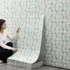 Papel de parede autoadesivo à prova d'água e à prova de umidade Adesivos Decoração de renovação de parede papel de parede feio para parede de fundo de TV Adesivos de parede 3D tridimensionais
