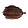 Bandeja para Juego de Té Japonés al por Mayor Bandeja para Frutas de Alto Valor Hoja de Ginkgo Hoja Bandeja de Té de Madera Pan Snack Bandeja de Madera Maciza