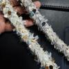 Outono e Inverno Novidades em estoque Estilo Chanel Tecido com Gola de Renda com Miçangas Punho com Renda de Trança Acessórios