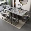 Mesa de Té de Pizarra para Sala de Estar, Mesa de Té con Llenado Automático de Agua para Uso Doméstico, Nuevo Juego de Mesa de Té de Lujo Ligero Estilo Chino