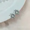 Pendientes de Hoja Giratoria Moda Coreana Zirconia 5A Nuevos Pendientes con Forma de Hoja para Mujer Completamente Diamantados Nuevo Regalo en stock