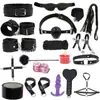 Juguetes sexuales para adultos Jiuai, accesorios SM, juguetes sexuales para parejas, bondage, látigo de cuero, tapón anal, entrenamiento del amor y provocación