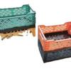 Caja de Almacenamiento Varios Dormitorio Almacenamiento de Cosméticos Cesta de Almacenamiento de Plástico Cesta de Almacenamiento Plegable Escritorio