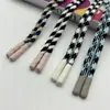 Cuerdas tejidas de colores para colgantes, cordones recubiertos de goma para pantalones casuales, sudaderas con capucha y sudaderas, cordones recubiertos de poliéster para accesorios de ropa
